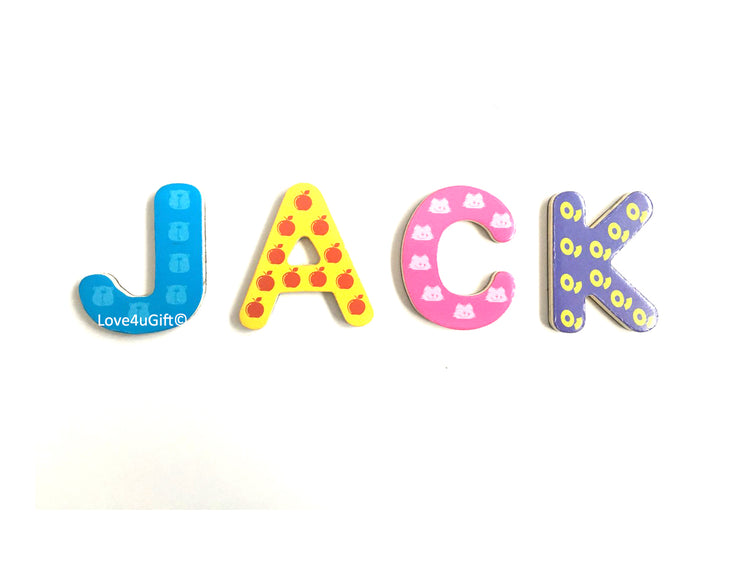 Colorful Magnetic Wooden Alphabet Letters for Personalized Kids' Decor and Learning