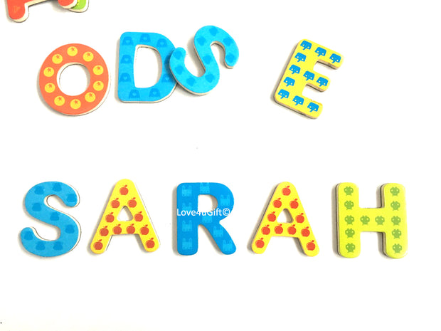 Colorful Magnetic Wooden Alphabet Letters for Personalized Kids' Decor and Learning